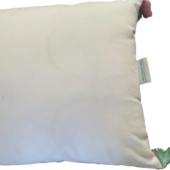 Waverly La La Llama Boho Chic Rectangular Throw Pillow With Tassels Modern Geome - Picture 5 of 5